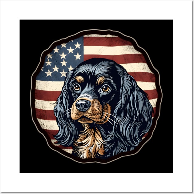 Patriotic English Toy Spaniel Wall Art by NatashaCuteShop